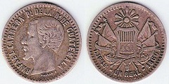 1 real 1860 Guatemala 
