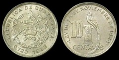 10 centavos 1933 Guatemala 
