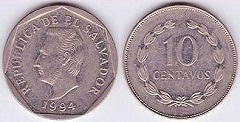 10 centavos 1994 Salvador