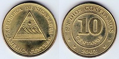 10 centavos 2002 Nicaragua 