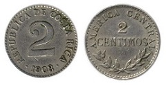 2 centimos 1903 Costa rica 