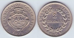 2 colones 1978 Costa rica 