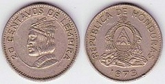 20 centavos 1973 Honduras