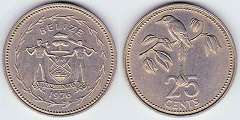 25 cents 1976 Bélize