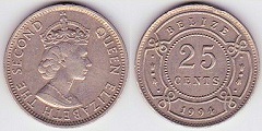 25 cents 1994 Bélize 