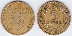 5 cents 1964 British Honduras