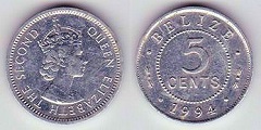 5 cents 1994 Bélize 