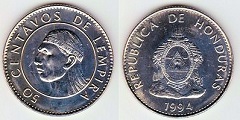 50 centavos 1994 Honduras