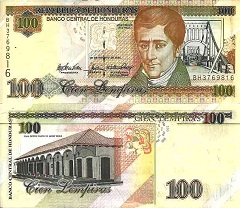 billet 100 lempiras 2004 Honduras