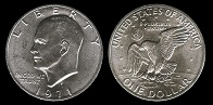 1 dollar us 1971 argent