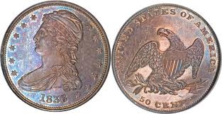 half dollar liberty cap lettered edge 50 cent 1836