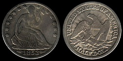 half dollar seated liberty