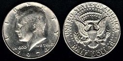 half dollar kennedy 1974