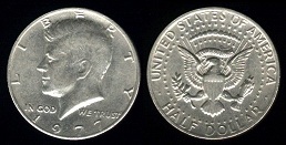 half dollar 1977 Kennedy