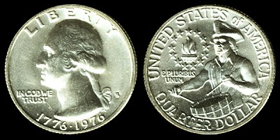quarter dollar argent 1976