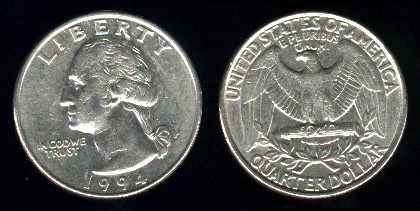 quarter dollar washington 1994