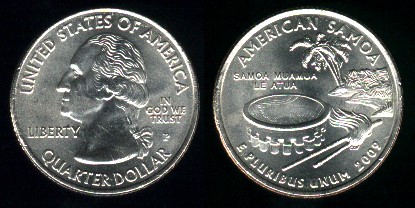 quater dollar 2009 Samoa