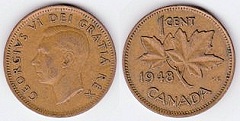 1 cent 1948 Canada