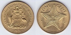 1 cent 1974 Bahamas