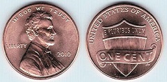 1 cent 2010 USA