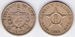 1 centavo 1946 Cuba 