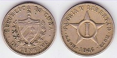 1 centavo 1946 Cuba 