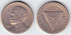 1 centavo 1958 Cuba 