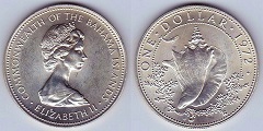 1 dollar 1972 Bahamas 