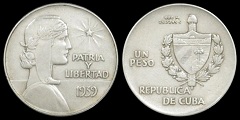 1 peso 1939 Cuba