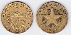 1 peso 1987 Cuba 