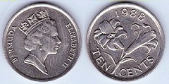 10 cents 1988 Bermudes 
