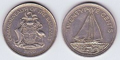 25 cents 1998 Bahamas 