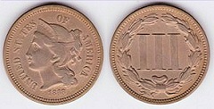 3 cents 1888 USA 