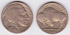 5 cents 1937 USA