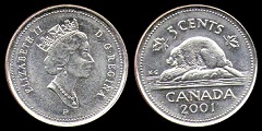 5 cents 2001 Canada 