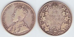 50 cents 1918 Canada 
