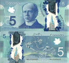 billet 5 dollars 2013 Canada 
