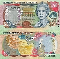 billet 50 dollars 2000 Bermudes 