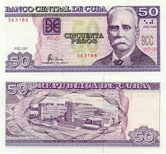 billet 50 pesos 2002 Cuba 