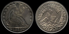 half dollar 1853 USA 
