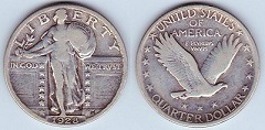 quarter dollar 1928 USA