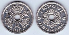 1 krone 1997 Danemark 