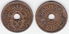 1 ore 1927 Danemark 