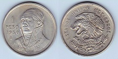 1 peso 1950 Mexique