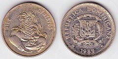 10 centavos 1989 République Dominicaine 
