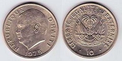 10 centimes 1975 Haïti 