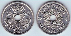2 kroner 2002 Danemark 