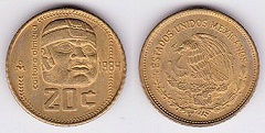 20 centavos 1984 Mexique 
