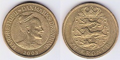 20 kroner 2003 Danemark 