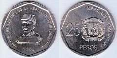 25 pesos 2005 République Dominicaine